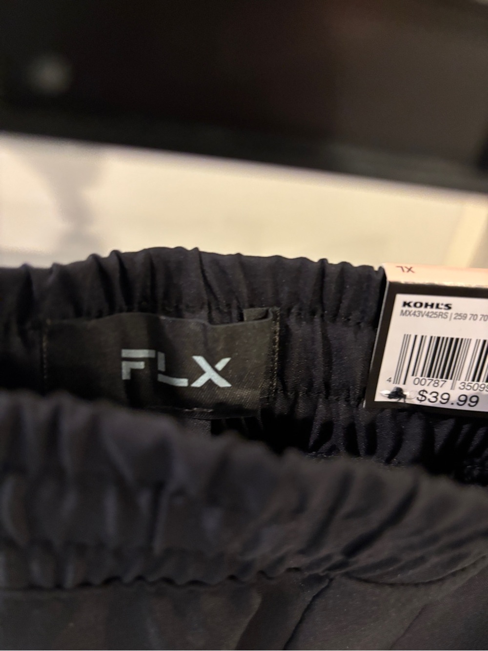 Men's Black FLX Athletic Jogger Pants NWT - Picture 7 of 8